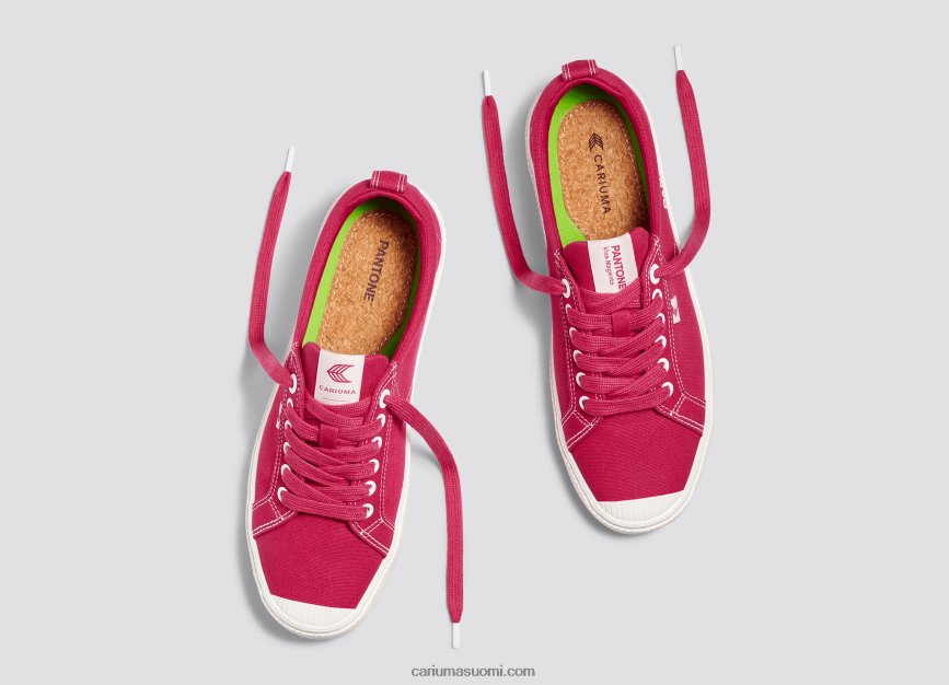 naiset Cariuma pantone viva magenta/luonnonvalkoinen kangas R2R2Z2251